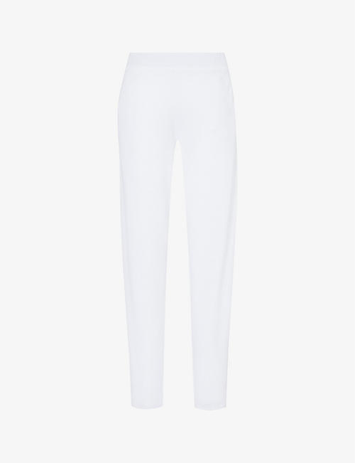 MAX MARA: Pesca tapered-leg mid-rise cotton-blend trousers