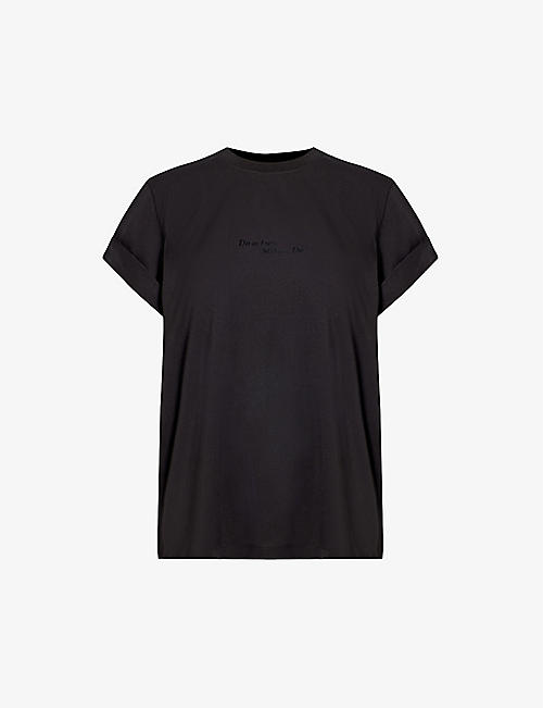 VICTORIA BECKHAM: Text-print organic cotton-jersey T-shirt