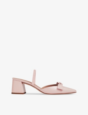LK BENNETT: Cadence bow-front patent-leather courts