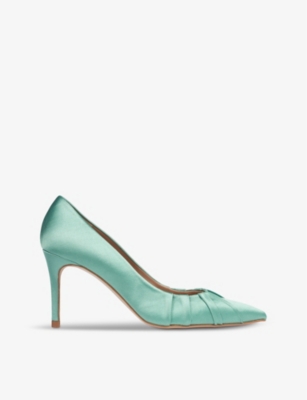 LK BENNETT: Florena pleated heeled satin courts