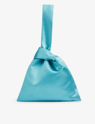 Shop Lk Bennett Women's Blu-blue Taylor Loop-through Satin Handbag