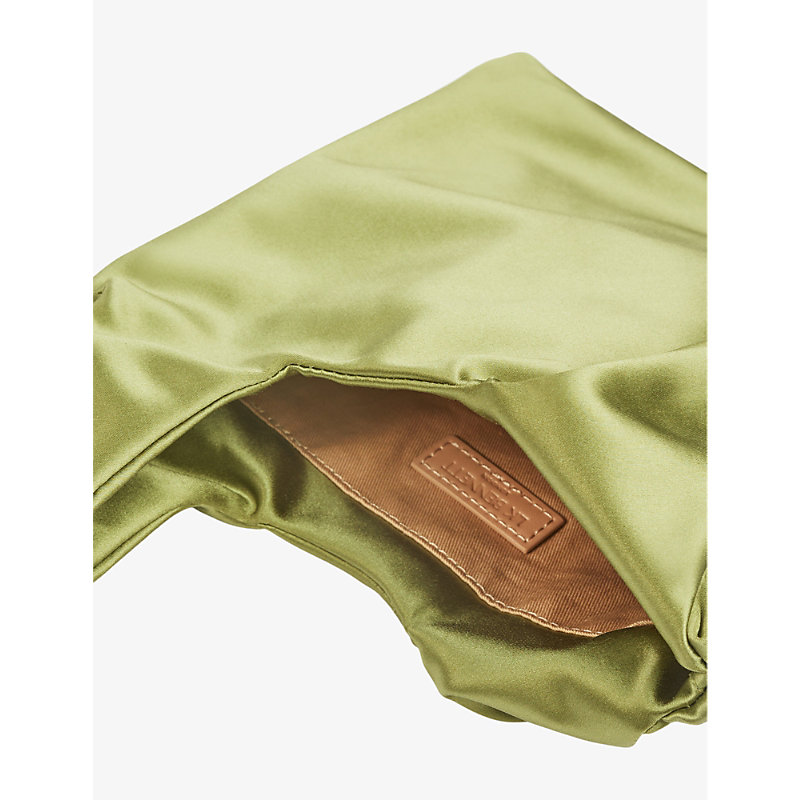 Shop Lk Bennett Women's Gre-green Taylor Loop-through Satin Handbag