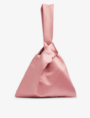 Shop Lk Bennett Women's Pin-pink Taylor Loop-through Satin Handbag