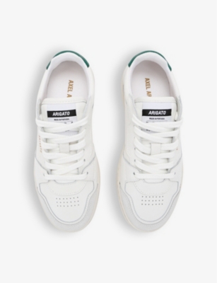Shop Axel Arigato Dice Lo Leather And Suede Low-top Trainers In White/oth