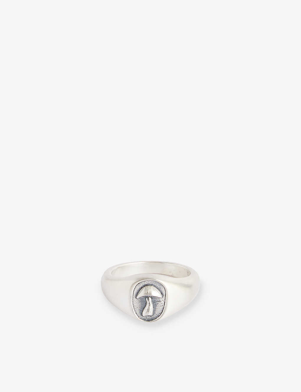 Shop Serge Denimes Men's Silver Mushroom 925 Sterling-silver Signet Ring