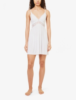 Mariana V-neck stretch-jersey nightdress