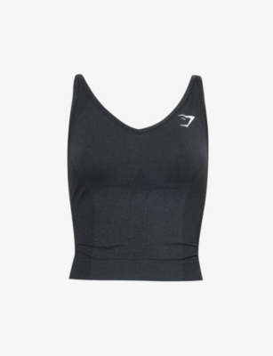 GYMSHARK: Vital Seamless 2.0 stretch-jersey midi tank top