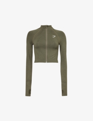GYMSHARK: Vital Seamless 2.0 stretch-jersey zipped jacket