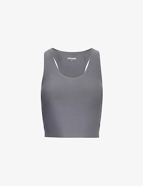 GYMSHARK: Everywear cropped stretch-woven top