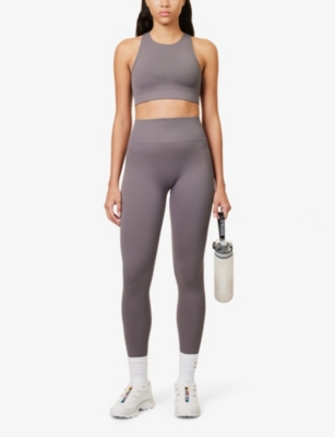 GYMSHARK WOMENS GYMSHARK EVERYWEAR TAPERED-LEG HIGH-RISE STRETCH-WOVEN LEGGINGS 