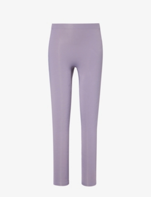 Shop Gymshark Women's Gs Fog Purple Everywear Tapered-leg High-rise Stretch-woven Leggings