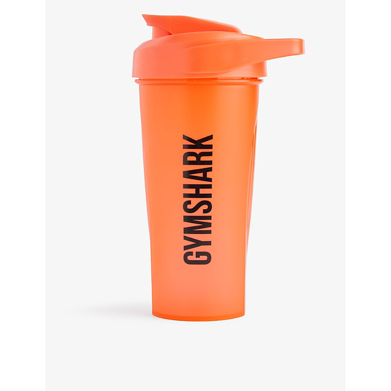 Shop Gymshark Men's Gs Wannabe Orange Logo-print Plastic Shaker Bottle 600ml