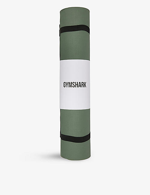 GYMSHARK: Logo-print rubber yoga mat