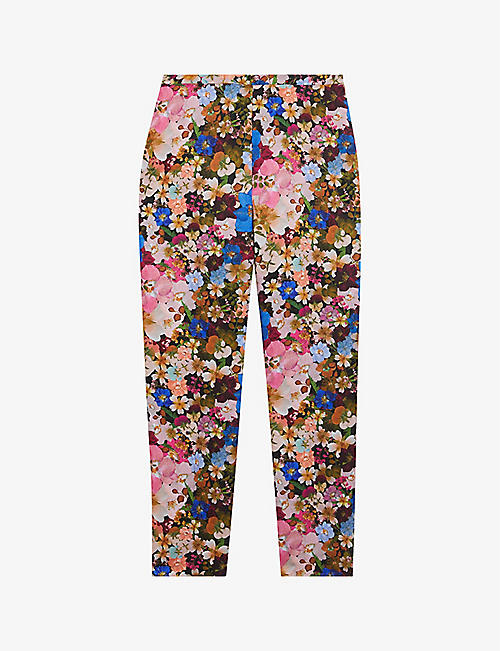 TED BAKER: Madonid slim-leg mid-rise woven trousers