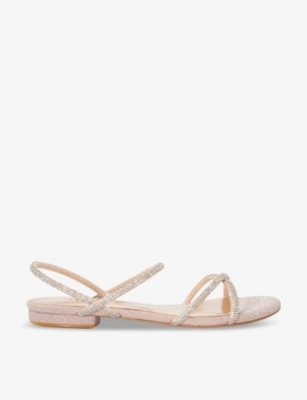 DUNE: Nightengale diamante-embellished woven sandals