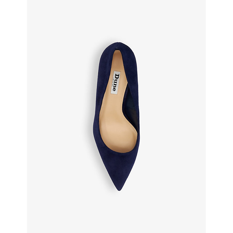 Shop Dune Women's Navy-suede Absolute Suede Courts