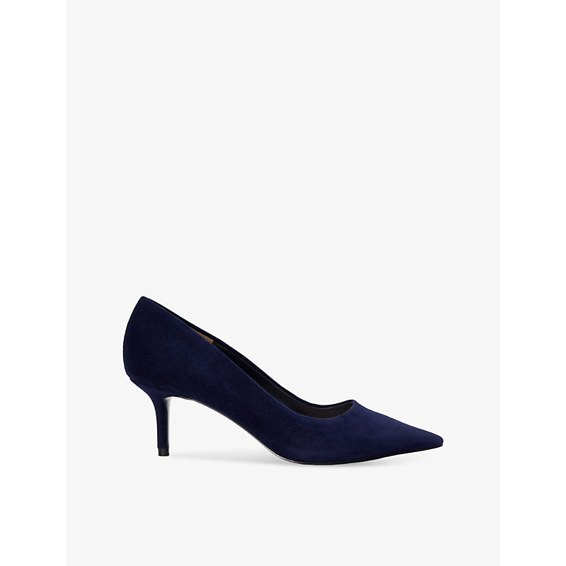 Dune Womens Navy-suede Absolute Suede Courts