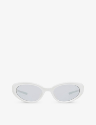 Gentle Monster Womens Gelati W3 Oval-frame Acetate Sunglasses In Gray