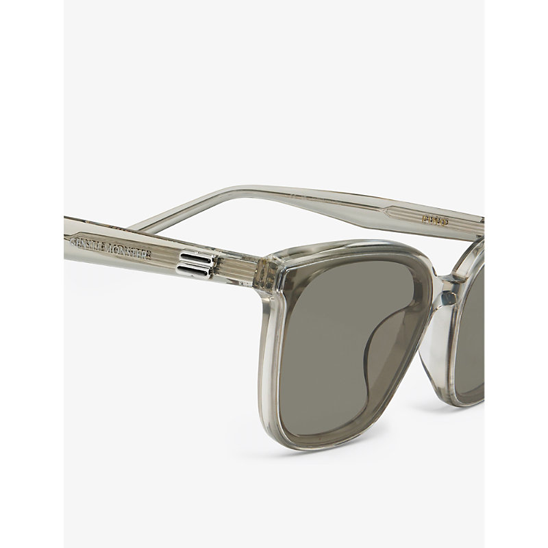 Shop Gentle Monster Womens Grey Pino Brc11 Square-frame Acetate Sunglasses