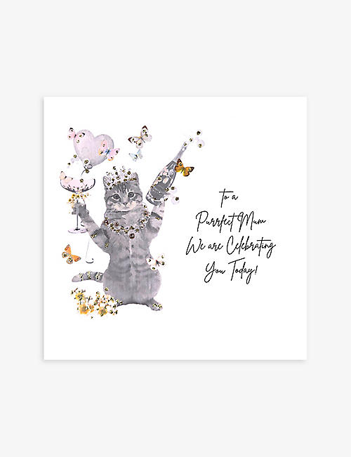 FIVE DOLLAR SHAKE: To A Purrfect Mum Mother's Day card 16.5cm x 16.5cm