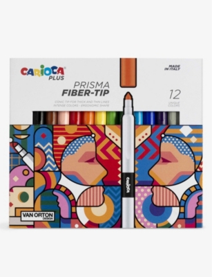 CARIOCA: Plus Prisma fiber-tip 12-pack felt tip pens
