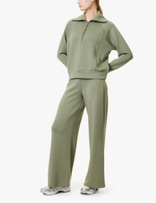 SPANX ACTIVE: Air Essentials wide-leg high-rise stretch-woven jogging bottoms