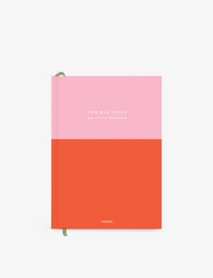 PAPIER: Colourblock lined hardback notebook 15.3cm x 21.5cm
