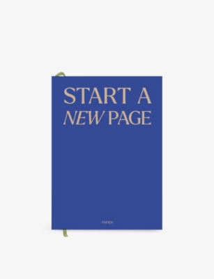PAPIER: Start a New Page lined hardback notebook 15.3cm x 21.5cm