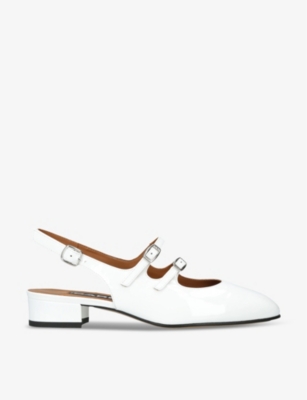 CAREL: Peche double-strap patent-leather Mary Janes