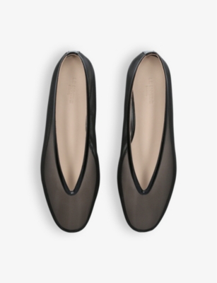 LE MONDE BERYL: Luna pointed-vamp mesh ballet flats