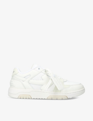 Shop Off-white C/o Virgil Abloh Men's White Out Of Office Leather Low-top Trainers