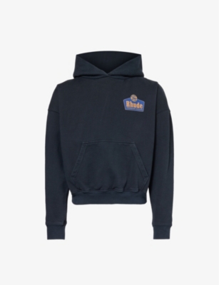 RHUDE: Grand Cru logo-print cotton-jersey hoody