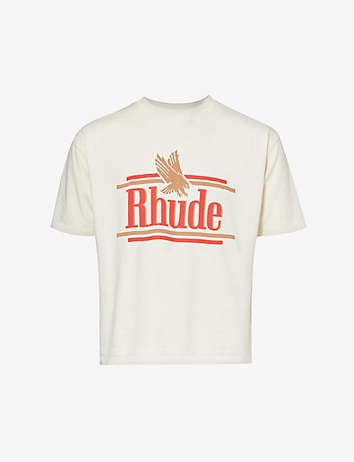 RHUDE: Rossa logo-print cotton-jersey T-shirt