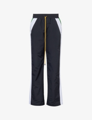 Rhude Color Block Track Pant In Black