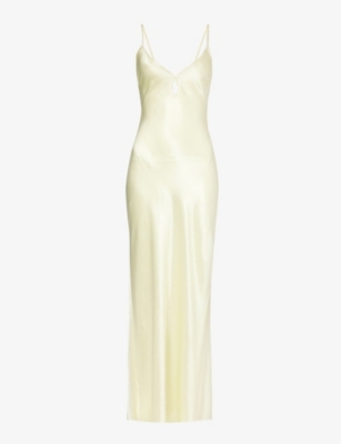 chinese dress ladies Cedar City Maxi Dress in Ice Yellow