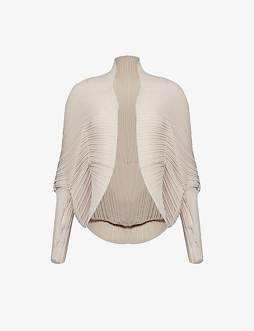 MAX MARA: Pleated relaxed-fit woven shawl
