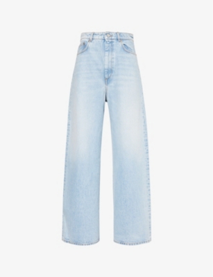 SPORTMAX: High-rise wide-leg jeans