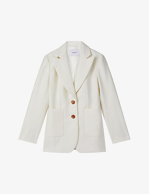 LK BENNETT: Mariner single-breasted wool jacket