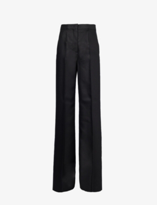 MAX MARA: Hangar straight-leg high-rise linen trousers