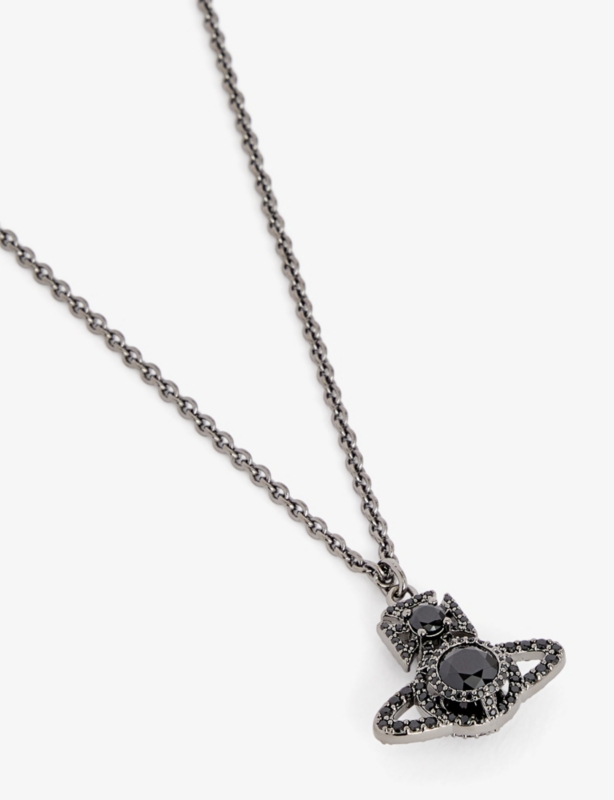 Norabelle brass and cubic zirconia necklace