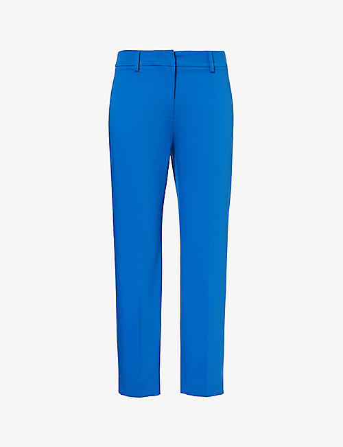 WEEKEND MAX MARA: Cecco mid-rise tapered-leg stretch-cotton trousers
