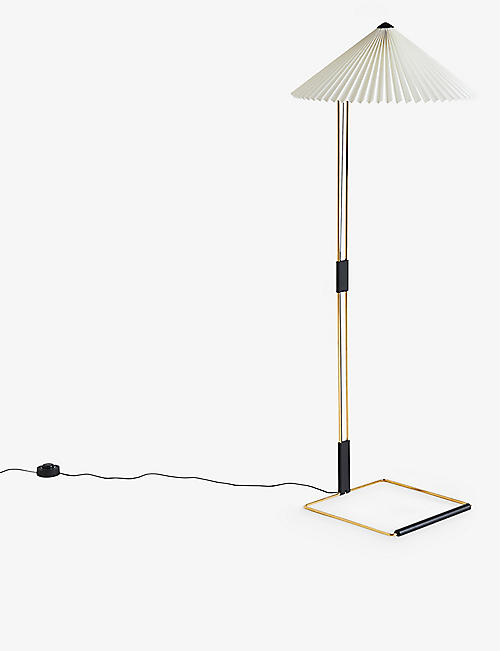 HAY: Matin LED brass floor lamp 129cm