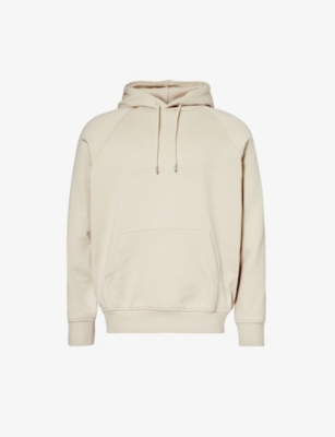 EMPORIO ARMANI: Logo-embossed cotton-jersey hoody