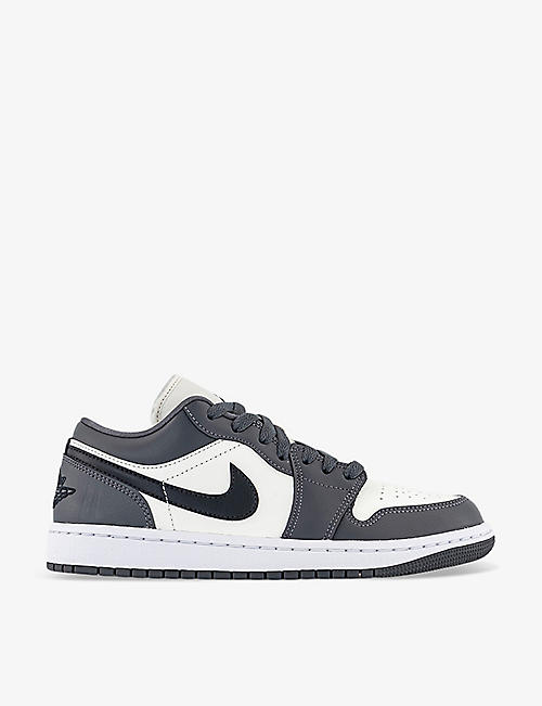 NIKE: Air Jordan 1 Low panelled leather low-top trainers