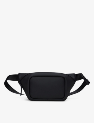 RAINS: Adjustable-strap coated-shell mini bum bag