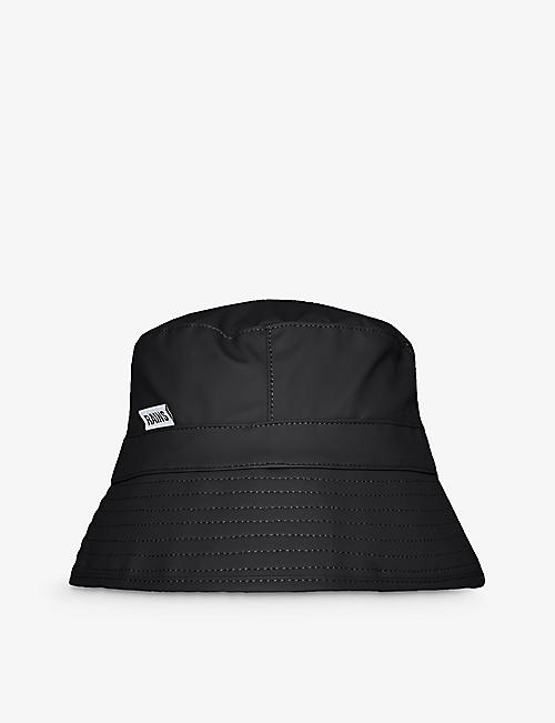RAINS: Logo-patch shell bucket hat
