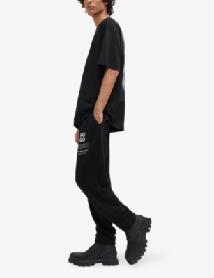 HUGO: Leisure graphic-print cotton-jersey T-shirt