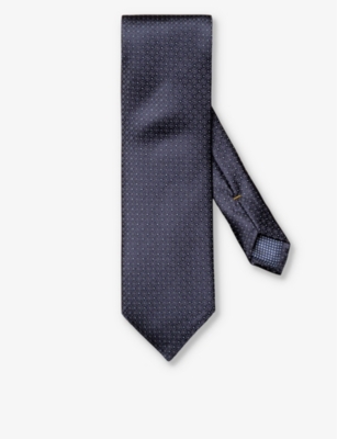 ETON: Floral-print silk tie