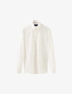 ETON: Buttoned-collar regular-fit denim shirt