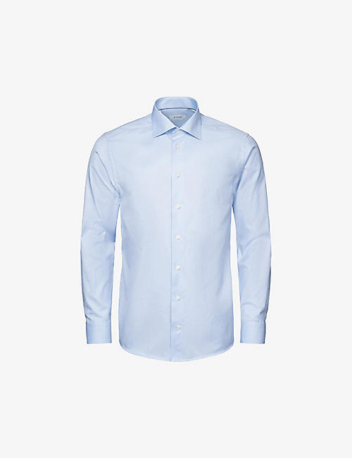 ETON: Signature Twill slim-fit cotton shirt